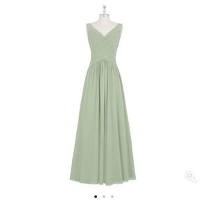 Azazie “Ally”-Dusty Sage Bridesmaid Dress